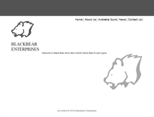 Tablet Screenshot of blackbeararms.com